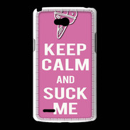 Coque LG L80 Keep Calm Suck me Rose