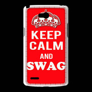 Coque LG L80 Keep Calm Swag Rouge