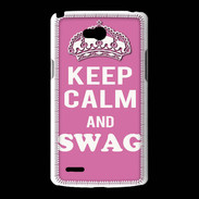 Coque LG L80 Keep Calm Swag Rose