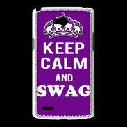 Coque LG L80 Keep Calm Swag Violet