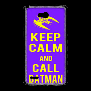 Coque LG L80 Keep Calm Call Batman Violet