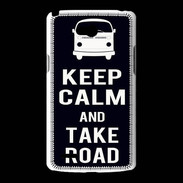 Coque LG L80 Keep Calm Take Road Noir