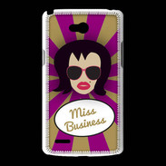 Coque LG L80 Miss business Brune