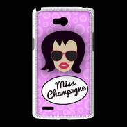 Coque LG L80 Miss Champagne Brune