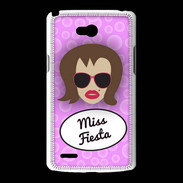 Coque LG L80 Miss Fiesta Chatain