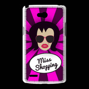 Coque LG L80 Miss Shopping Brune