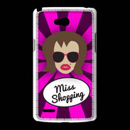 Coque LG L80 Miss Shopping Chatain