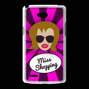 Coque LG L80 Miss Shopping Rousse
