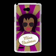 Coque LG L80 Miss business Black