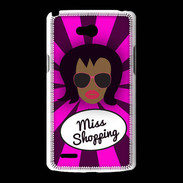 Coque LG L80 Miss Shopping Black
