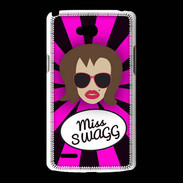 Coque LG L80 Miss Swag Chatain