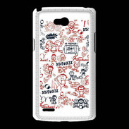 Coque LG L80 Adishatz All Over Rugby