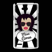 Coque LG L80 Miss Corse Brune