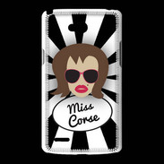 Coque LG L80 Miss Corse Chatain
