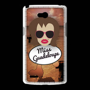 Coque LG L80 Miss Guadeloupe Chatain