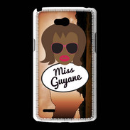 Coque LG L80 Miss Guyane Black