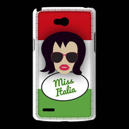 Coque LG L80 Miss Italie Brune