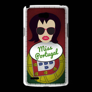 Coque LG L80 Miss Portugal Brune