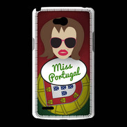 Coque LG L80 Miss Portugal Chatain