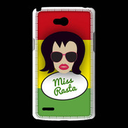 Coque LG L80 Miss Rasta Brune