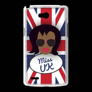 Coque LG L80 Miss UK Black