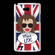Coque LG L80 Miss UK Chatain