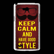 Coque LG L80 Keep Calm and Have a good Style Rouge