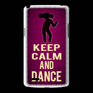 Coque LG L80 Keep Calm and Dance Rose