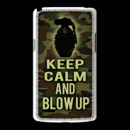 Coque LG L80 Keep Calm and Grenade Camouflage