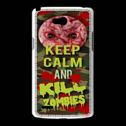 Coque LG L80 Keep Calm and Kill Zombies camouflage