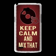 Coque LG L80 Keep Calm and Mix That Rouge