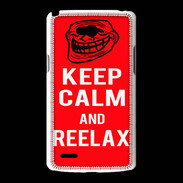 Coque LG L80 Keep Calm and Reelax Rouge