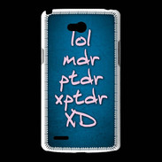 Coque LG L80 LOL MDR bleu ZG