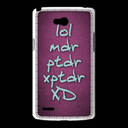 Coque LG L80 LOL MDR Rose ZG