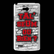 Coque LG L80 Ta l'seum ou bien Rouge