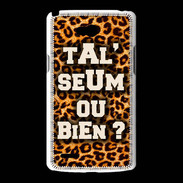 Coque LG L80 Ta l'seum ou bien Léopard