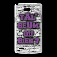 Coque LG L80 Ta l'seum ou bien Violet