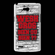 Coque LG L80 Wesh Gros Rouge