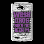 Coque LG L80 Wesh Gros Violet