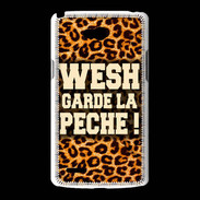 Coque LG L80 Wesh garde la pèche Léopard