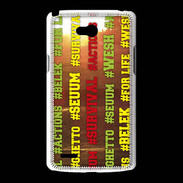 Coque LG L80 Wesh Vert Jaune Sun