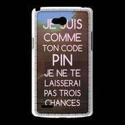Coque LG L80 Code pin rose ZG