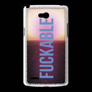 Coque LG L80 Fuckable bleu ZG