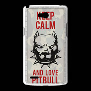 Coque LG L80 Keep calm pitbull 1 ZG