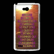 Coque LG L80 Message codé ZG
