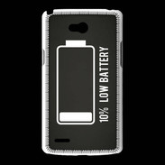 Coque LG L80 Low Battery noir ZG