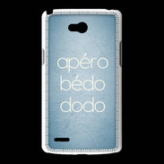 Coque LG L80 Apéro bédo dodo bleu ZG