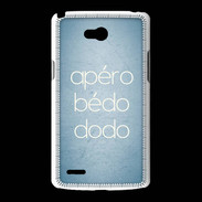 Coque LG L80 Apéro bédo dodo bleu ZG