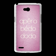 Coque LG L80 Apéro bédo dodo Rose ZG