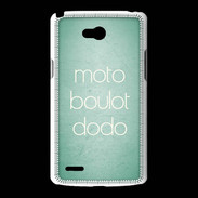 Coque LG L80 Moto Boulot Dodo Vert ZG